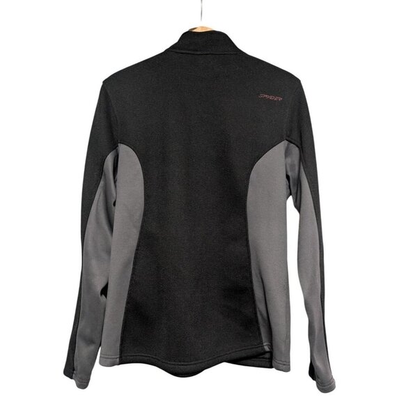 Spyder Women's Constant Full Zip Sweater Jacket Core Gray Black Womens Size XL - Picture 2 of 6